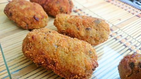 Croquetas veganas de brócoli y champiñones