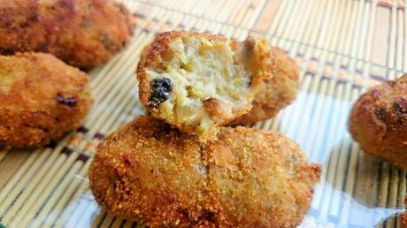 Croquetas veganas de brócoli y champiñones