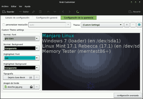 Como personalizar el arranque de Linux con Grub Customizer Modificar GRUB