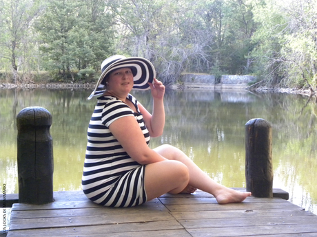 look outfit con vestido de rayas y pamela de rayas de zara temporada verano 2015 en los looks de mi armario talla grande blogger plus size post look outfit con vestido de rayas y pamela de rayas de zara temporada verano 2015 en los looks de mi armario talla grande blogger plus size post