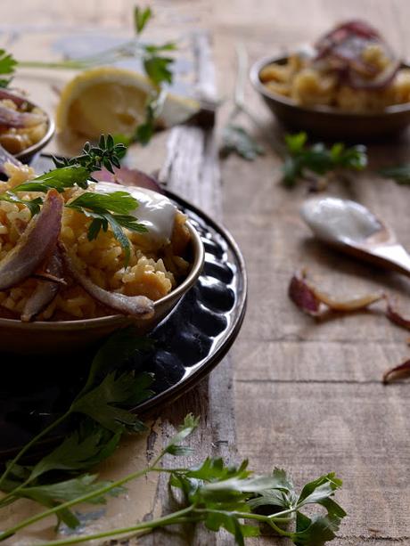 ARROZ POLAU CON GARBANZOS Y HIERBAS FRESCAS