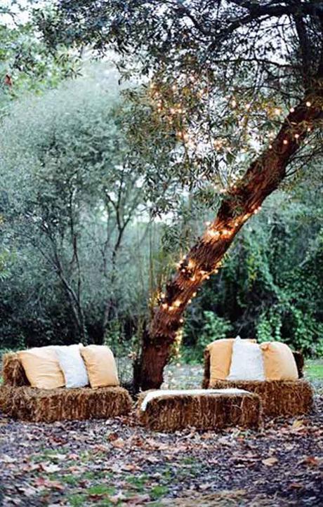 Da un toque rústico a tu boda con balas de paja Da un toque rústico a tu boda con balas de paja