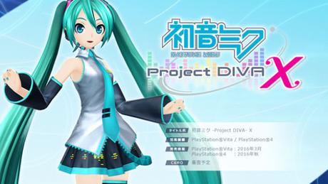 Hatsune Miku: Project DIVA X anunciado para PS4 y PSVita