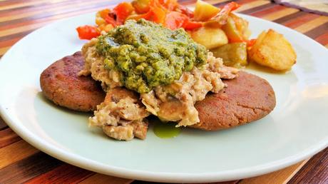 Hamburguesas de pescado veganas