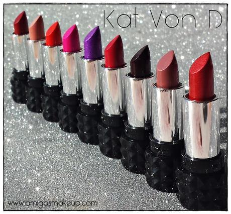 Review labiales Studded Kiss Lipstick de Kat Von D.