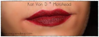 Review labiales Studded Kiss Lipstick de Kat Von D.
