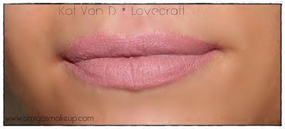 Review labiales Studded Kiss Lipstick de Kat Von D.