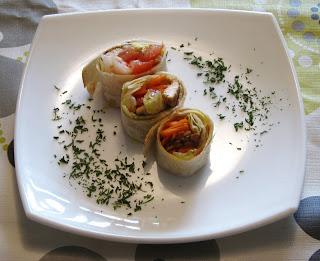 Rollitos de pollo a la barbacoa