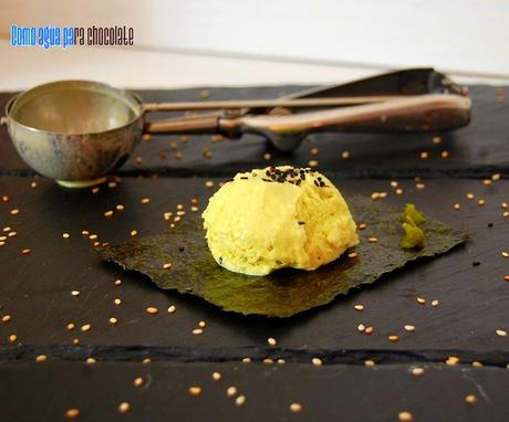 HELADO DE WASABI.