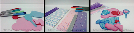 Cuaderno decorado con foami + fofulapiz