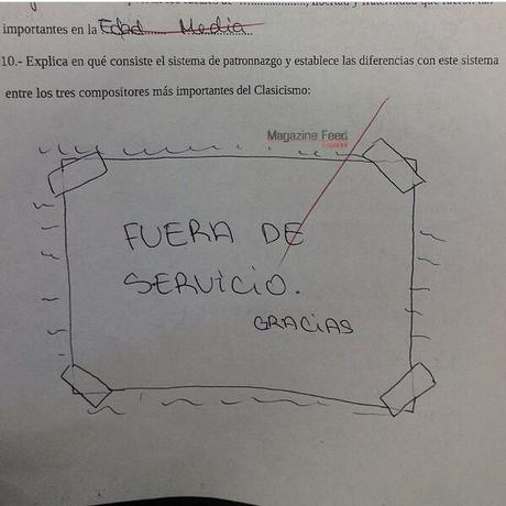 30 personas que reprobaron sus exámenes de la manera mas creativa ¡Merecen un 10!5. Positivismo al máximo nivel Exámenes que destruirán tu fe en la humanidad Exámenes que destruirán tu fe en la humanidad