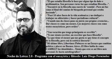 NOCHE DE LETRAS 2.0 (Luis Diego Fernández)