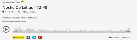 NOCHE DE LETRAS 2.0 (Luis Diego Fernández)