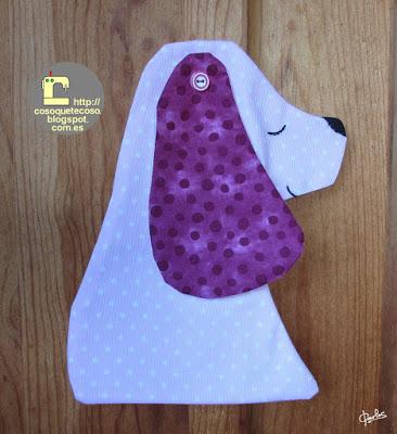 Cojines de semillas perro cocker