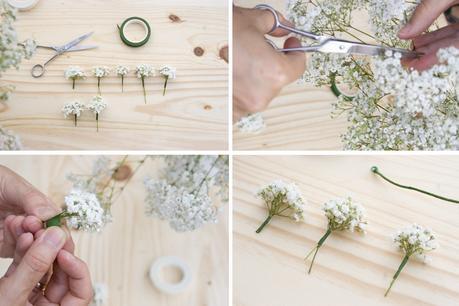 Decorar en familia - Diy diadema de paniculata para niña8