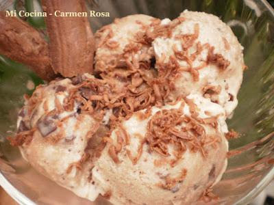 HELADO DE GANACHE DE CHOCOLATE CON NARANJA (Receta del chef Dani Moscugat)