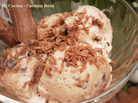 HELADO DE GANACHE DE CHOCOLATE CON NARANJA (Receta del chef Dani Moscugat)