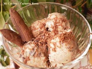 HELADO DE GANACHE DE CHOCOLATE CON NARANJA (Receta del chef Dani Moscugat)