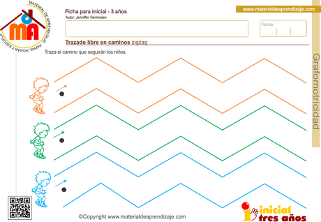 Trazado libre en caminos zigzag