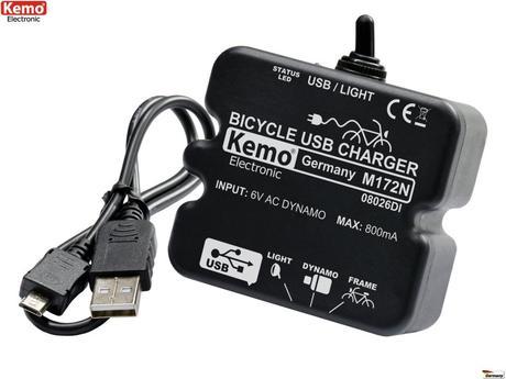 Cargadores  USB comerciales para bicicletas