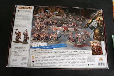 Contraportada de la caja Warhammer: Age of Sigmar Contraportada de la caja Warhammer: Age of Sigmar
