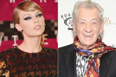 Taylor Swift echó de su piso a Ian McKellen