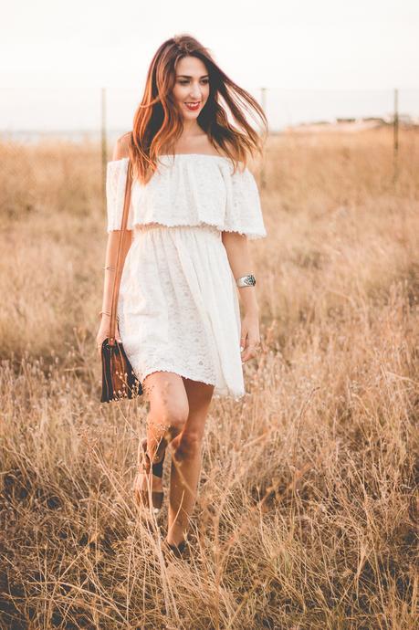 Shoulder Off White Dress Shoulder Off White Dress