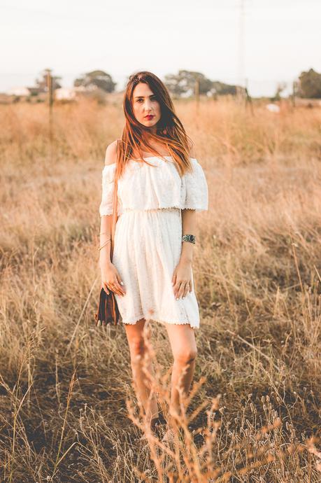 Shoulder Off White Dress Shoulder Off White Dress