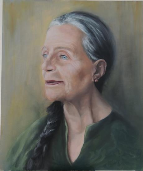 Retrato de anciana con ojos azules / Portrait of a blue-eyed old lady