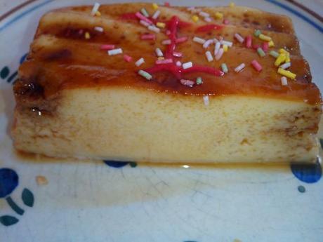 Flan de nata al microondas