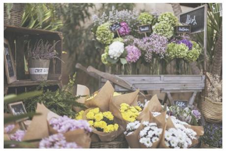 Flower corner wedding