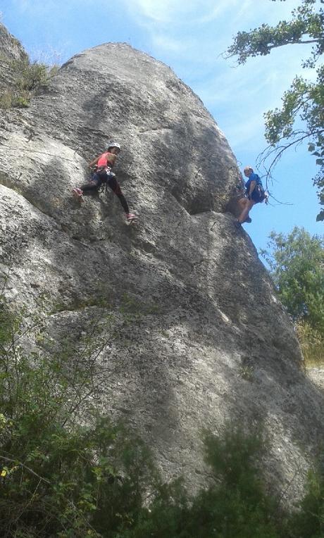 via ferrata la pasarela de Espeja tirolina