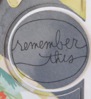Tarjeta “Remember this”