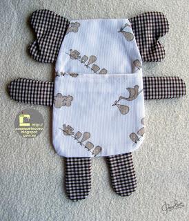 Cojín de semillas modelo Elefante