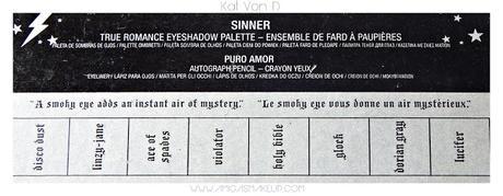 Review Paleta Sinner Kat Von D