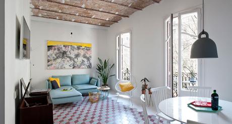 Diseño interior de apartamento turístico en Barcelona