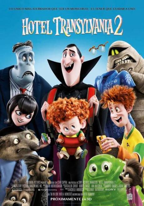 Nuevos afiches, trailer y fechas de estreno de #HotelTransylvania2