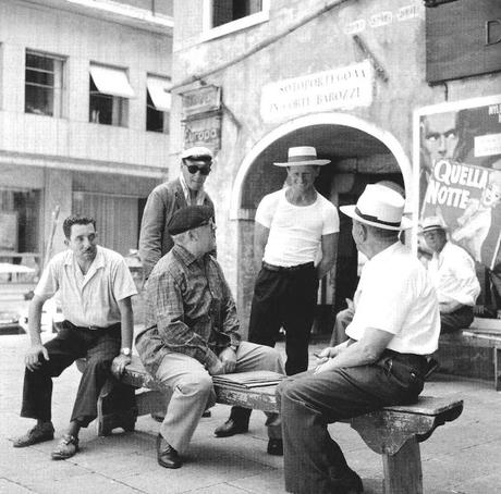 Fotos de rodaje: De Sica, Fellini y Rosellini