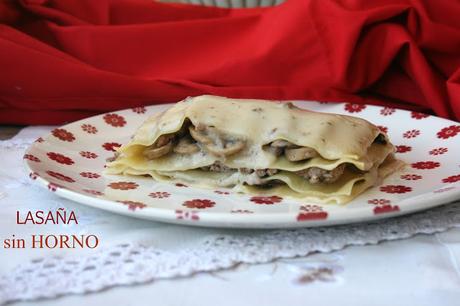 lasaña, lasaña sin horno