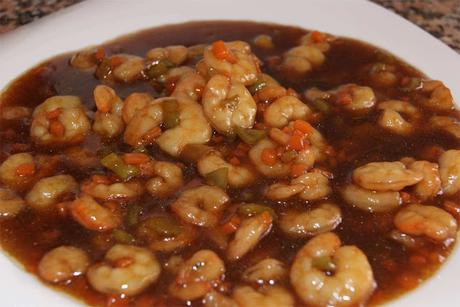 receta de gambas a la cerveza negra