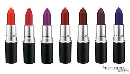 MAC Septiembre 2015 (parte 1); Veluxe à Trois, Cremesheen Pearl Lipstick, Electric Cool y The Matte Lip