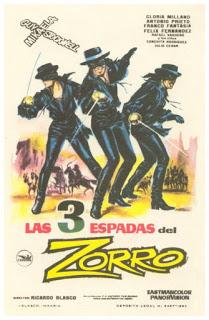 TRES ESPADAS DEL ZORRO, LAS (Le tre spade di Zorro) (España, Italia; 1963) Aventuras