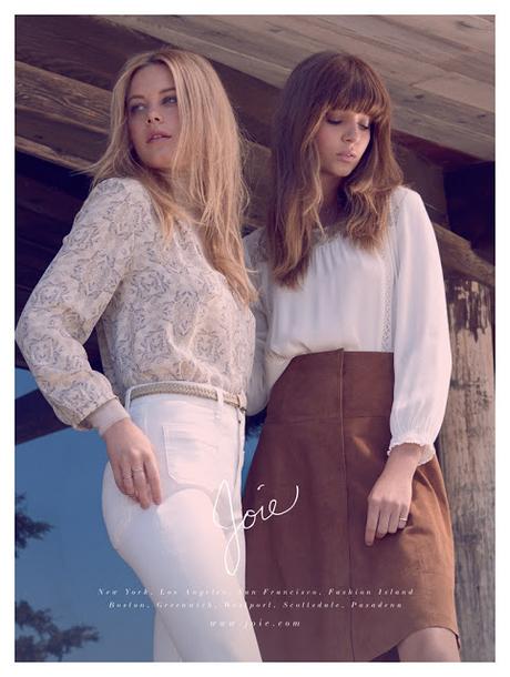 Camille Rowe y Josephine Skriver se vuelven retro para la campaña de Joie