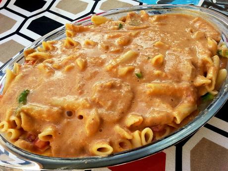 Macarrones con salsa de queso vegana de berenjena (Mac&Cheese)