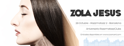 Cooncert: Zola Jesus en Barcelona (29.Octubre.2015)