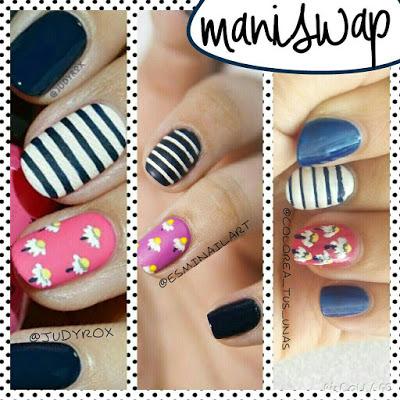 Nails art: Margaritas || mi primera maniswap