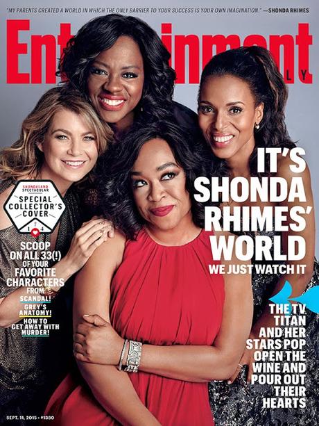 Kerry Washington, Ellen Pompeo y Viola David protagonistas de Entertaiment Weekly