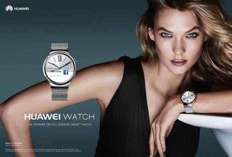 Karlie Kloss y Sean O'Pry posa para la nueva campaña de Huawei