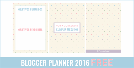 Blogger Planner 2016 GRATIS para suscriptores Blogger Planner 2016 GRATIS para suscriptores