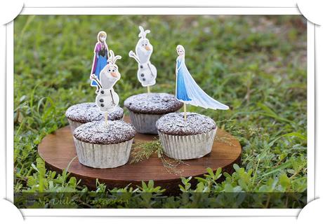 Magdalenas Chocolatísimas de Frozen